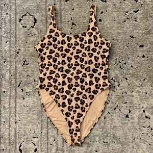 H&M Leopard one piece swimsuit